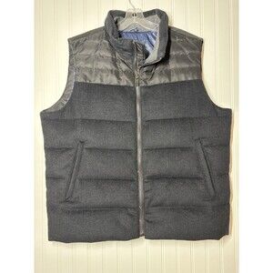 Hart Schaffner Marx 80% Wool Vest Quilted Men's Blue - Size X Large $395